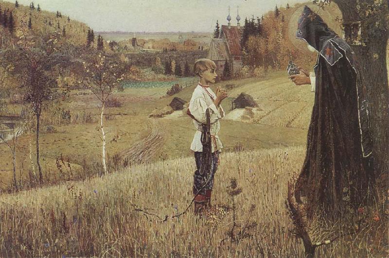 Mikhail Nesterov The Vision of the Boy Bartholomew Spain oil painting art